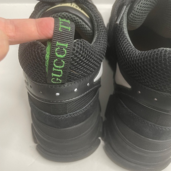 Gucci Team Flashtrek Black Lace up Hiking Sneakers Size 9.5 Italy - Picture 10 of 15